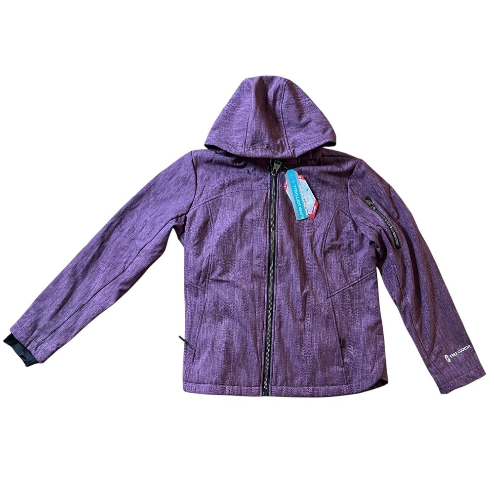 NWT Free Country Wom. Super Softshell Jacket Port Clr Sz XL Water Wind Resist - Picture 3 of 10